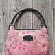 Bag made of felt and silk ' Pink dreams', Classic Bag, Liski,  Фото №1