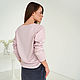 Knitted jumper with lurex oversize loose style pink. Jumpers. mozaika-rus. My Livemaster. Фото №6