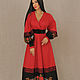 Amazing dress with hand embroidery 'Flame of feelings', Dresses, Vinnitsa,  Фото №1