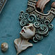  ' Waiting for' sea, ship, art Nouveau. Necklace. House Of The Moon Dew. My Livemaster. Фото №4