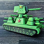 KV-44 tank made of wood