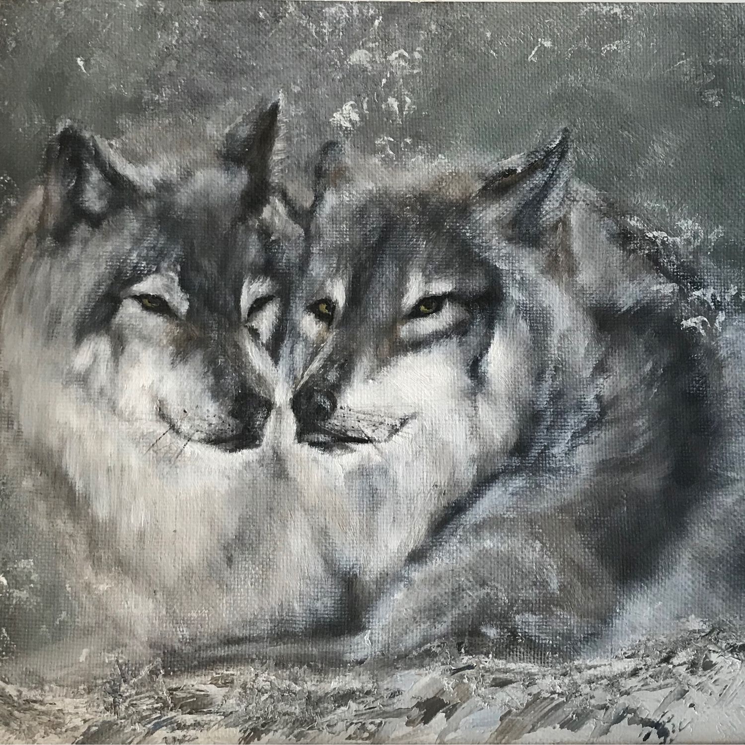 Картина два волка