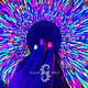 Подушка декоративная «Third Eye» флуоресцентная. Подушки. Fluor.Space. Интернет-магазин Ярмарка Мастеров.  Фото №2