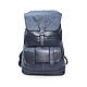 Leather backpack women's blue Denim Fashion R11p-661, Backpacks, St. Petersburg,  Фото №1