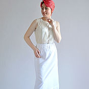 Одежда handmade. Livemaster - original item The skirt is white cotton with embroidery. Handmade.