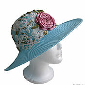 Свадебный салон handmade. Livemaster - original item Women`s hat LACY STORY hat headdress. Handmade.