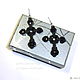 Gothic cross Halloween earrings black. Earrings. Handmade jewelry - Ulyana Moldovyan. My Livemaster. Фото №4