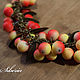 Order Necklace 'Autumn apples' made of glass beads. BijouSiberia. Livemaster. . Jewelry Sets Фото №3