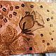 The rose flower painting is painted with coffee and acrylic 'Coffee rose' 30h24. Pictures. chuvstvo-pozitiva (chuvstvo-pozitiva). Online shopping on My Livemaster.  Фото №2