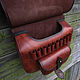 Hunting bag made of RD leather, jagdtash mod.VD Contrast. Gifts for hunters and fishers. Labour. My Livemaster. Фото №4