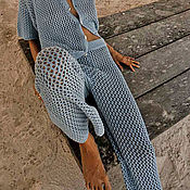 Одежда handmade. Livemaster - original item pants: Knitted trousers 