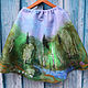 Felted skirt Birch edge. Skirts. silk wool. Online shopping on My Livemaster.  Фото №2