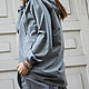 R00037
Блейзер из шерсти блуза с капюшоном стильная одежда парка серая толстовка кофта из шерсти блейзер кофта серая блуза свободная блуза свободный стиль свитшот кофта с капюшоном костюм серый
