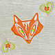 Applique patch badge embroidery Portrait of a Fox FSL lace free. Applications. materials for creative Anna Sintez. Online shopping on My Livemaster.  Фото №2