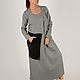 Заказать Черно-белое платье в клетку из шерсти,осень-зима - DR0398CT. EUG FASHION. Ярмарка Мастеров. . Платья Фото №3