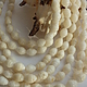 Коралл резной ,,Ракушка,, 9х6мм. цвета слоновой кости (бусины  с  неровностями природного происхождения, порами и вкраплениями).