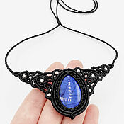Украшения handmade. Livemaster - original item Black Labrador Necklace Blue Labradorite Natural Stone Necklace. Handmade.