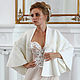 Wedding coat, Bridal jacket, Fur jacket, Wedding cover up, Gerda 2, Capes, Moscow,  Фото №1