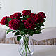 Цветы из холодного фарфора. Бордовые розы, Цветы, Новокузнецк,  Фото №1