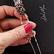 Hairpin with crystal rhinestone 'Clarity'. Hairpin. Del-moro. My Livemaster. Фото №6