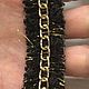 Braid: Chanel black braid with a chain, braid, Moscow,  Фото №1