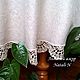 Скатерть льняная круглая с вязаной каймой Аннушка, Скатерти, Кострома,  Фото №1