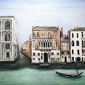 Картины и панно handmade. Livemaster - original item Venice Oil painting 50 x 60 cm gondolier. Handmade.