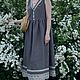 Sundress made of boiled flax 'Wood smoke' P. .44. Childrens Dress. LINEN STYLE. Online shopping on My Livemaster.  Фото №2