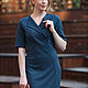 Order Women's office dress FOUR SEASONS warm. BRAGUTSA. Livemaster. . Dresses Фото №3