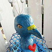 Для дома и интерьера handmade. Livemaster - original item Figurines: Blue bird. Dolls.. Handmade.