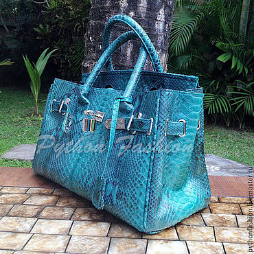 Сумки ручной работы. Ярмарка Мастеров - ручная работа Сумка из питона BIRKIN. Handmade.