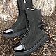 Shoes 'Ultra' black nubuck/black lacquer black sole. Boots. Hitarov (Hitarov). My Livemaster. Фото №6