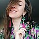 Серьги лошадь, серьги лошади, horse earrings, серьги кони. Серьги-кисти. SWEET FETISH. Интернет-магазин Ярмарка Мастеров.  Фото №2