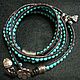 turquoise. Bead bracelet. zara-troeglazova. Online shopping on My Livemaster.  Фото №2