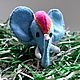 Индийский слон из фетра. Мягкие игрушки. Анна Патласова. Интернет-магазин Ярмарка Мастеров.  Фото №2