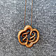 Pendant-amulet made of wood 'Streams of infinity' (oak). Pendant. OakForest Wooden Jewelry. My Livemaster. Фото №6