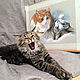  портрет кота по фото на заказ. Картины. Мария Михина. Ярмарка Мастеров.  Фото №4