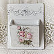 Box pocket shabby chic for small ' Roses', Storage Box, ,  Фото №1