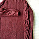 Jumper cherry Italian tweed warm. Jumpers. Марина Куртеева - knitt.style. Online shopping on My Livemaster.  Фото №2