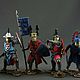 Soldiers 54 mm.Middle ages.Set of 6 soldiers.German knight, Military miniature, St. Petersburg,  Фото №1