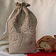 Bread storage bag with embroidery, Bags, Dolgoprudny,  Фото №1