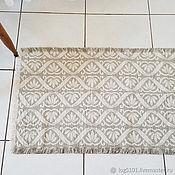Для дома и интерьера handmade. Livemaster - original item Carpet for bathroom made of pure linen SPA shower Mat. Handmade.