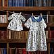 Linen dress with blue collar. Childrens Dress. molinialife. Online shopping on My Livemaster.  Фото №2