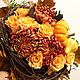 Заказать Букет осенний "Урожай" с тыквой. Живые цветы. DARK FLORIST Флористика Декор ЦВЕТЫ. Ярмарка Мастеров. . Букеты Фото №3