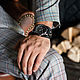 Aviator black men's wrist watch. Watches. MART. My Livemaster. Фото №4