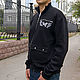 Men's zip-up jacket with pockets, black footer sweatshirt. Sweatshirts for men. Lara (EnigmaStyle). My Livemaster. Фото №4