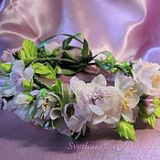 Свадебный салон handmade. Livemaster - original item Wreath Flower fairy. Silk flowers. Handmade.