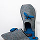 Тапочки из войлока CROISSANT, 100% шерсть. Тапочки. Обувь Beliti (felted-slippers). Интернет-магазин Ярмарка Мастеров.  Фото №2