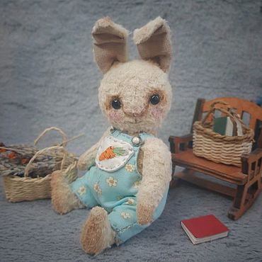 Куклы и игрушки ручной работы. Ярмарка Мастеров - ручная работа Зайчик тедди Облачко. Handmade.
