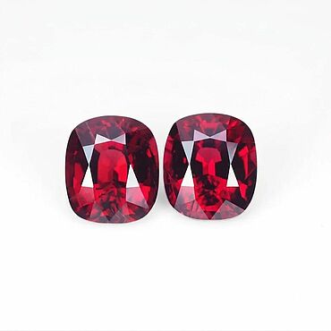 Парные шпинели «Crimson Red», 4.59 карат, Могок (Бирма). . Материалы для творчества ручной работы - Ярмарка Мастеров Материалы для творчества ручной работы. Ярмарка Мастеров - ручная работа Парные шпинели «Crimson Red», 4.59 карат, Могок (Бирма). Handmade.
